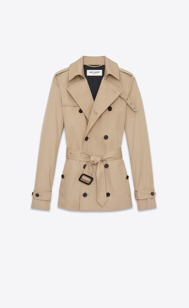 trench coat in gabardine